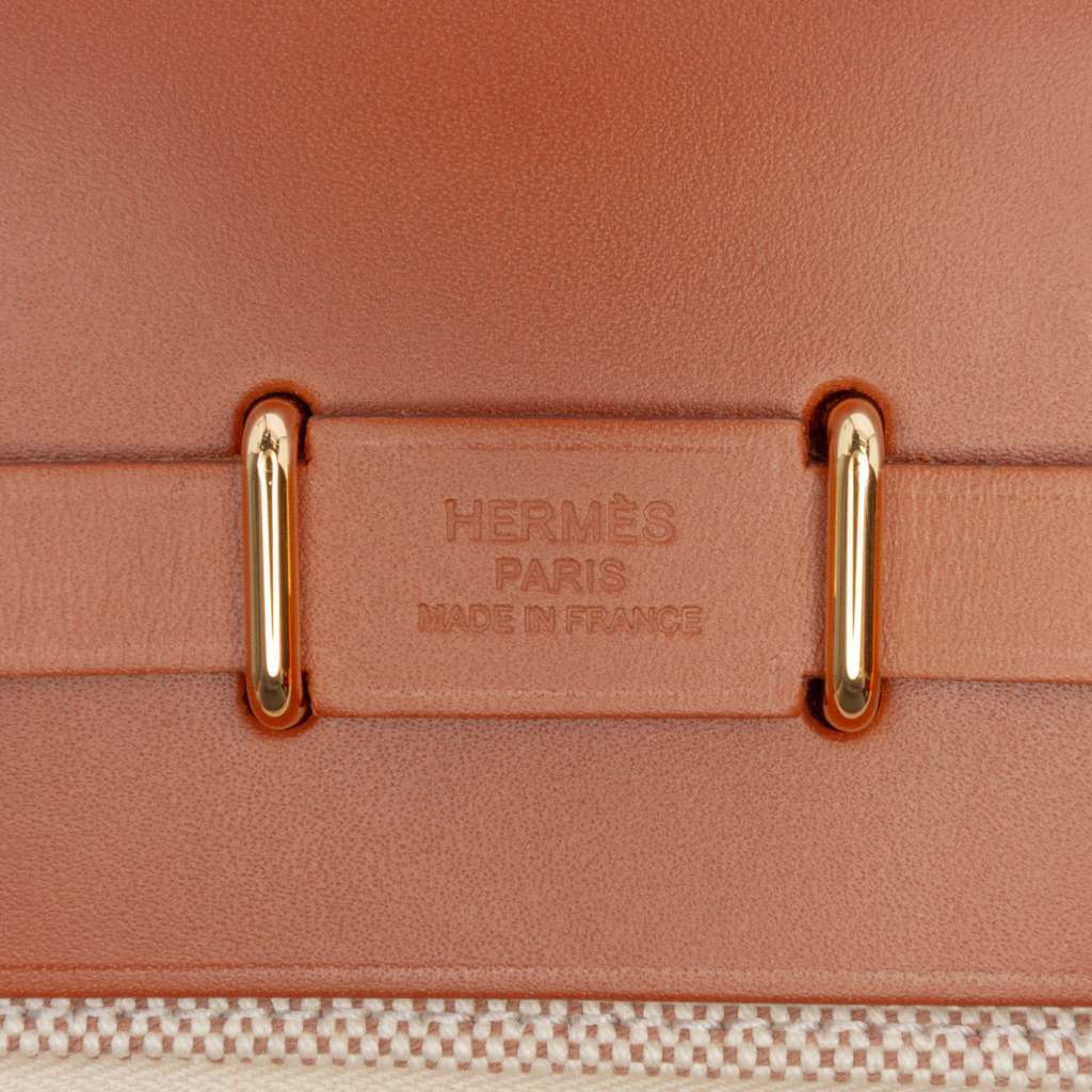 Hermès Military Toile and Vache Hunter Herbag Zip 20 - 5