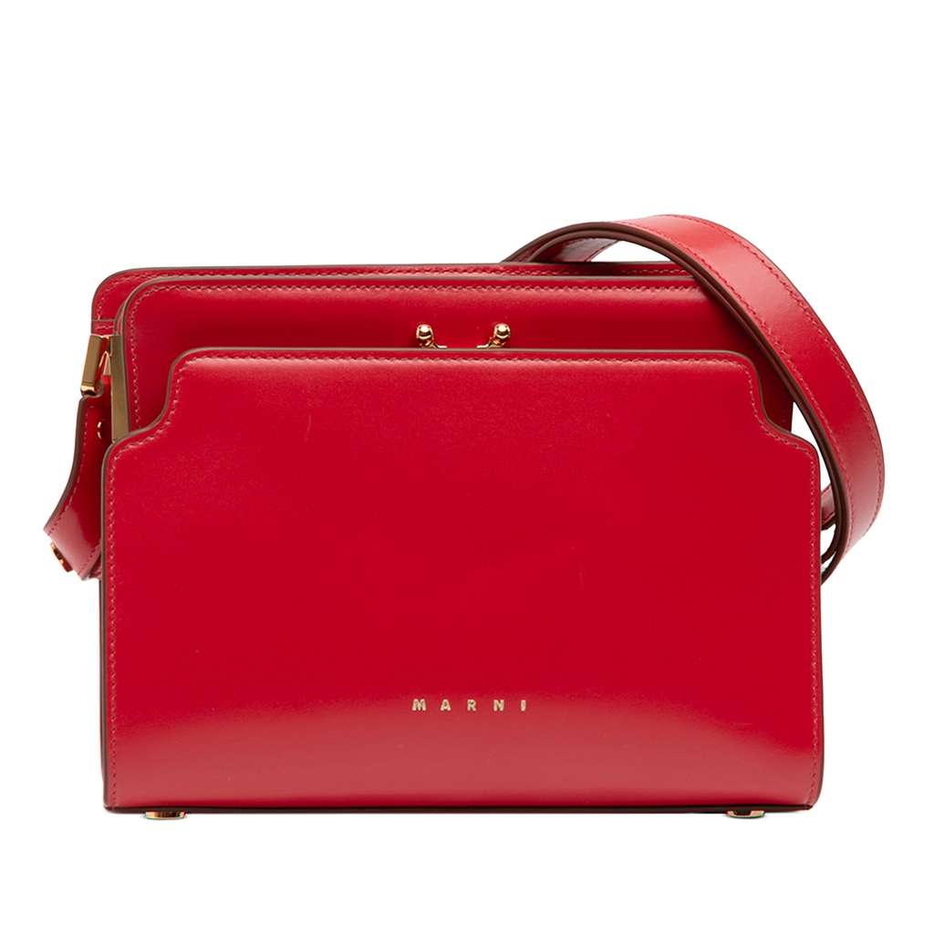 Marni Leather Trunk Reverse Crossbody