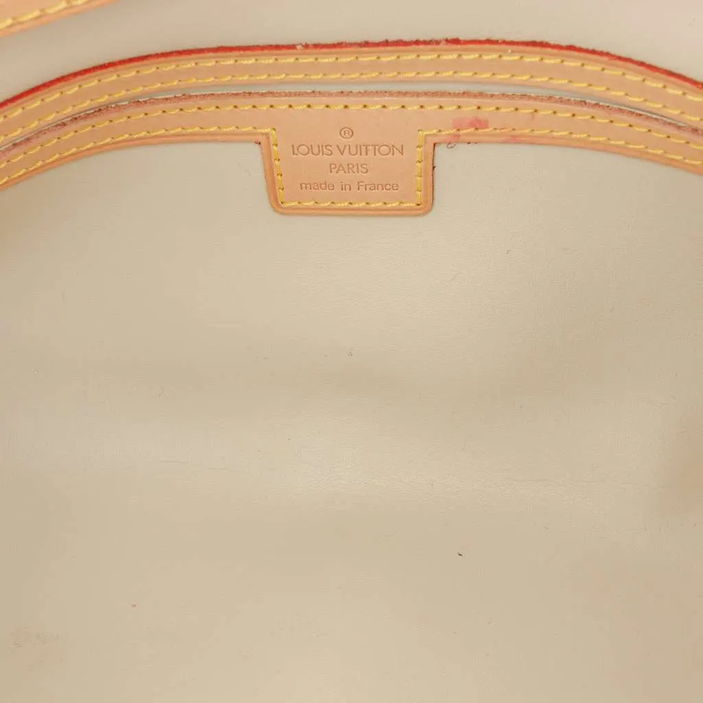 Louis Vuitton Monogram Vernis Fleurs Pochette Yellow Leather Very good - Model View