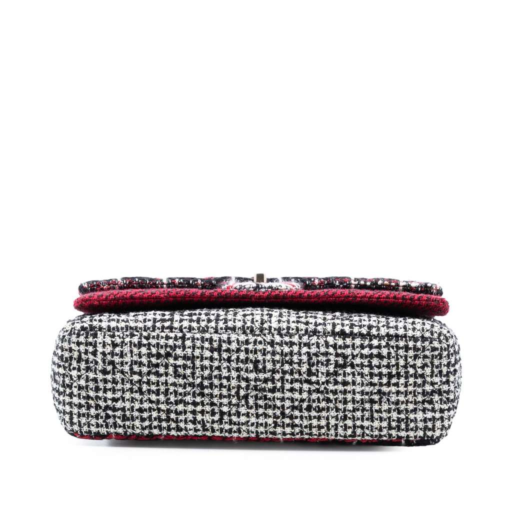 Chanel Medium CC Tweed Multi Print Double Flap - 3