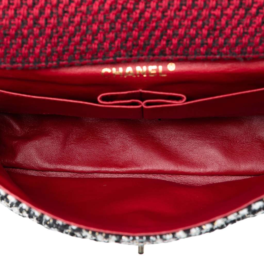Chanel Medium CC Tweed Multi Print Double Flap - 4