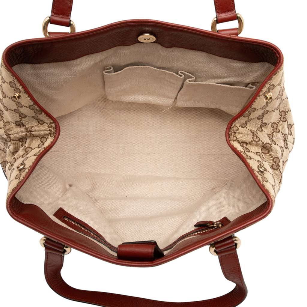 Gucci Medium GG Canvas Web Dressage Tote - 4