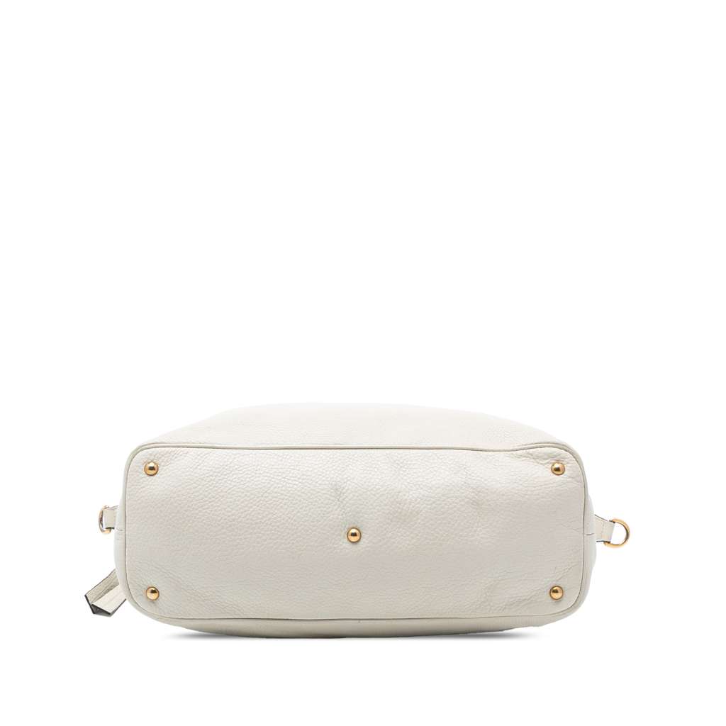 Gucci Leather Twill Satchel - 3