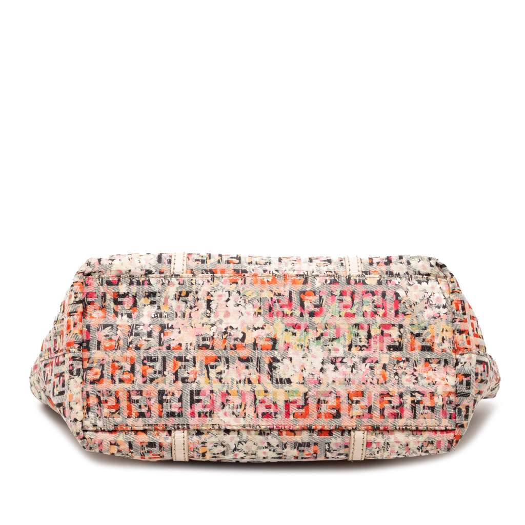 Fendi Mini Zucchino Canvas Floral Superstar Tote - 3