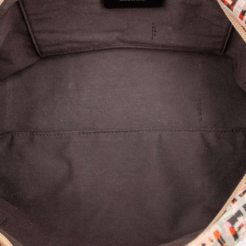 Fendi Mini Zucchino Canvas Floral Superstar Tote - 4