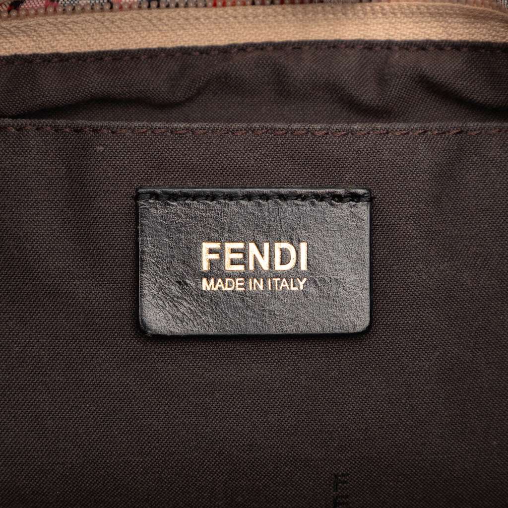 Fendi Mini Zucchino Canvas Floral Superstar Tote - 5