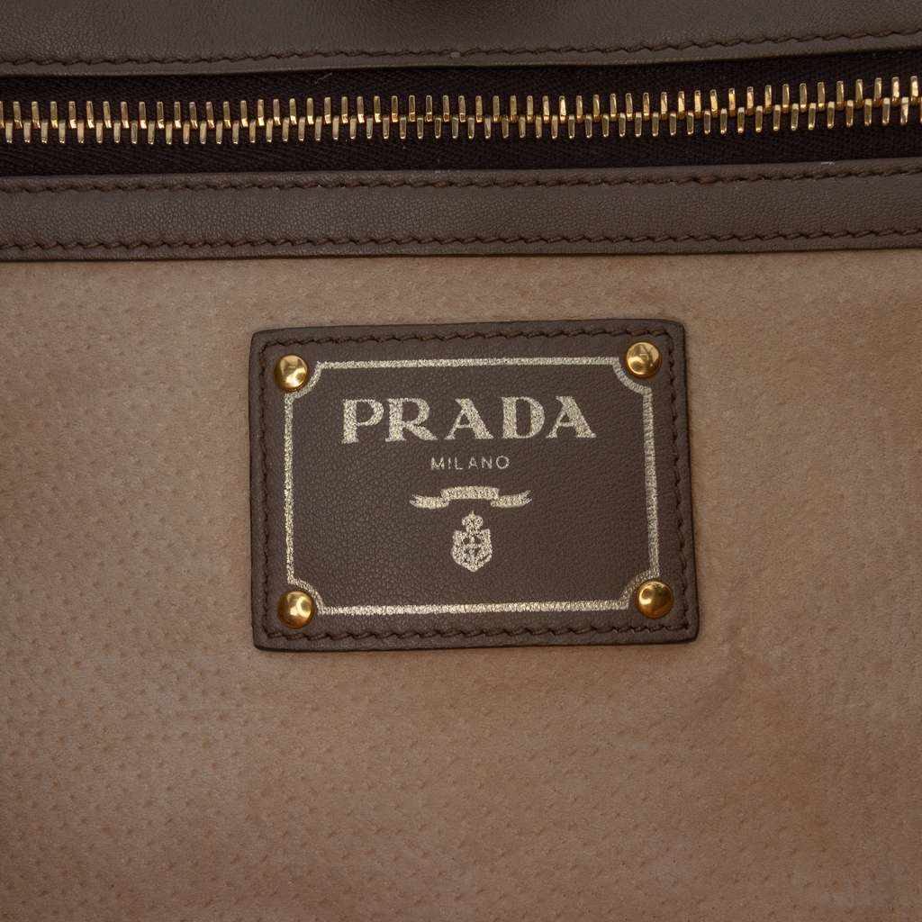 Prada Soft Calf Open Convertible Tote - 5