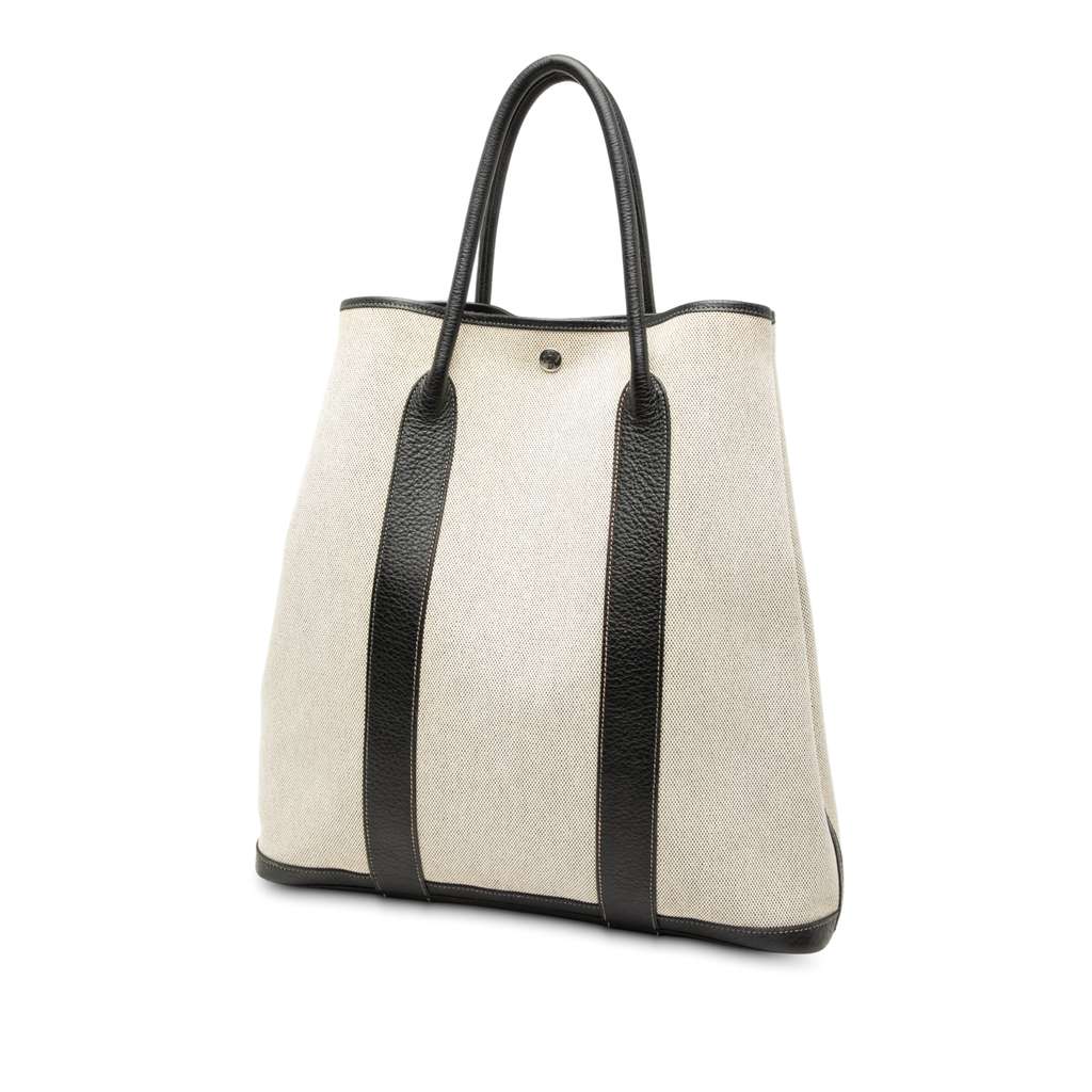 Hermès Toile and Buffalo Leather Garden File 37 - 2