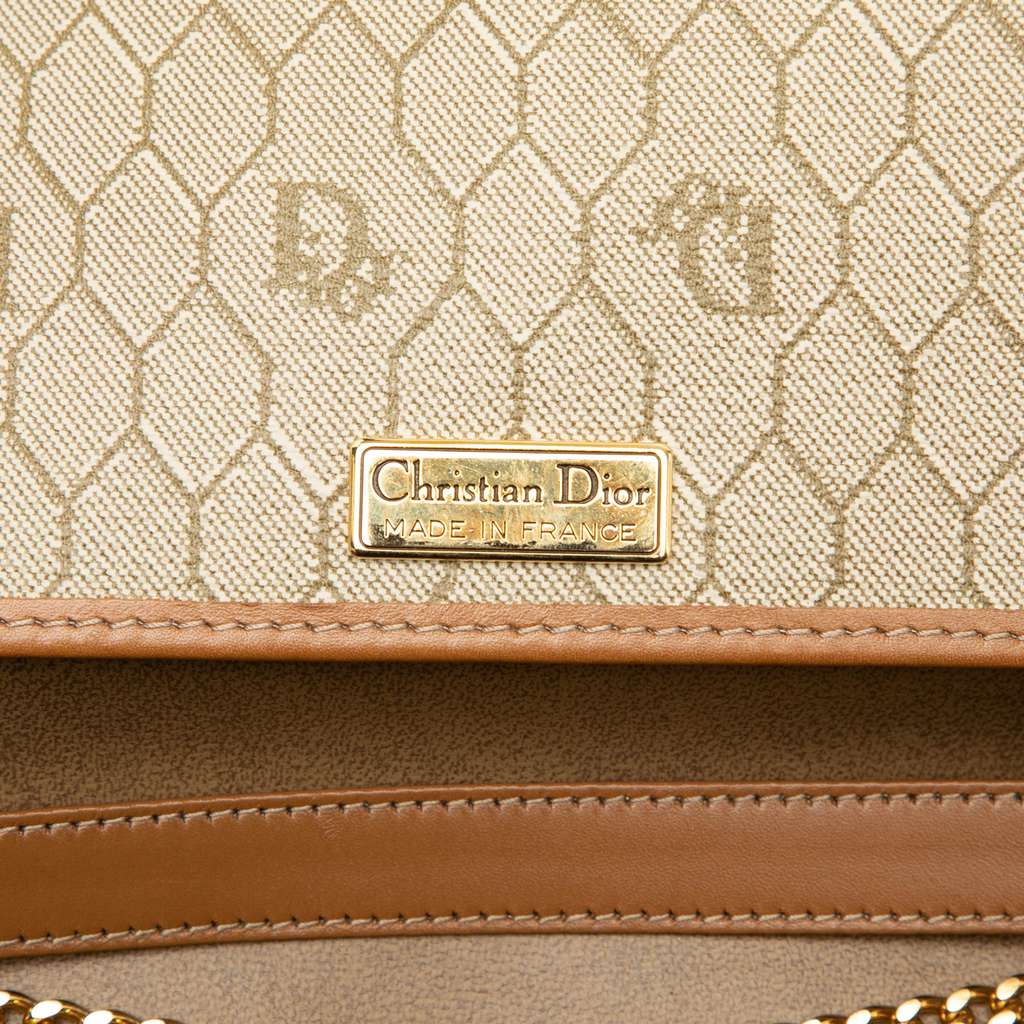 Dior Honeycomb Coated Canvas Chain Shoulder Bag - 5
