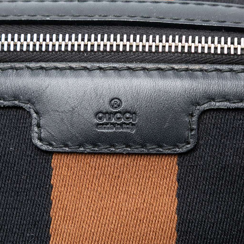 Gucci Medium Diamante Canvas Web Joy Boston Bag - 5