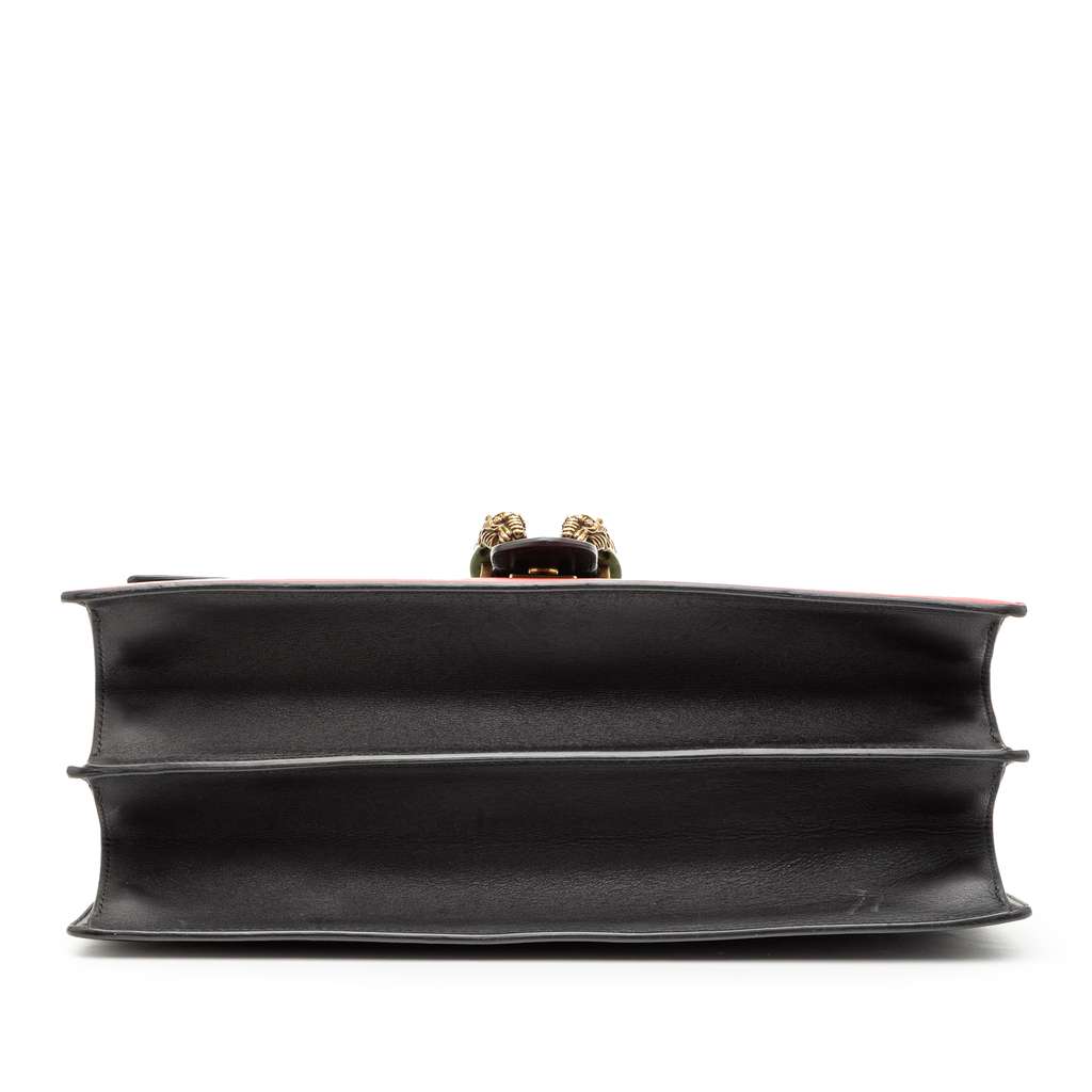 Gucci Large Leather Bamboo Dionysus Web Satchel - 3