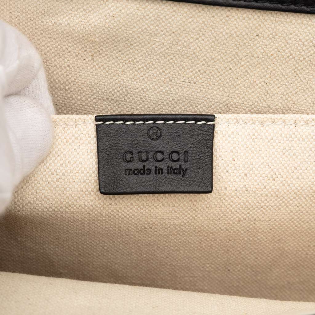 Gucci Large Leather Bamboo Dionysus Web Satchel - 5