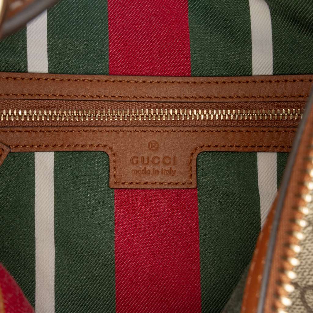 Gucci Medium GG Supreme Emblem Shoulder Bag - 5