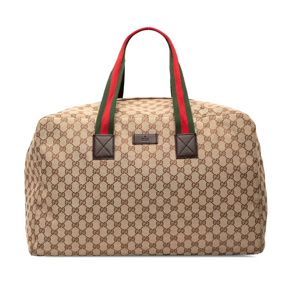 Gucci GG Canvas Web Travel Bag