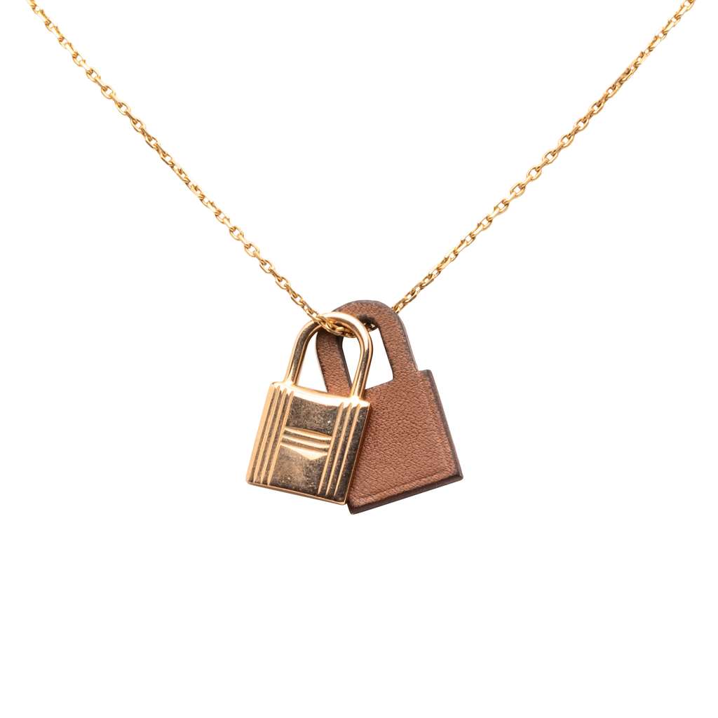 Hermès Gold Plated Swift O Kelly Pendant Necklace - 2