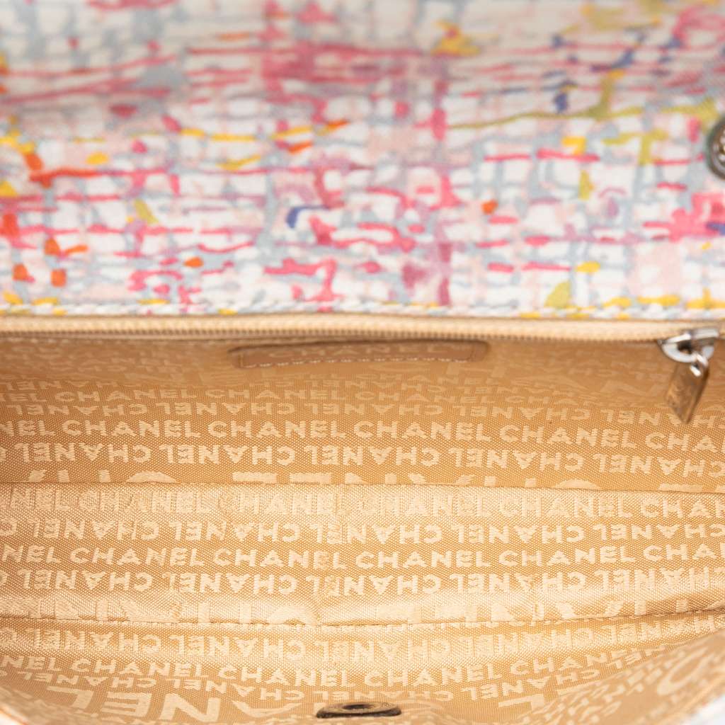 Chanel Small Printed Canvas Watercolor Clover Flap - 4