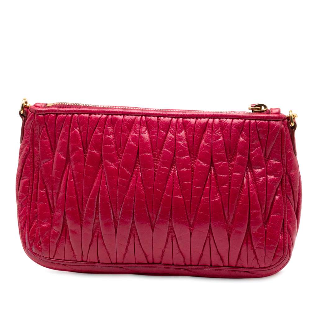 Miu Miu Matelasse Leather Shoulder Bag - 2