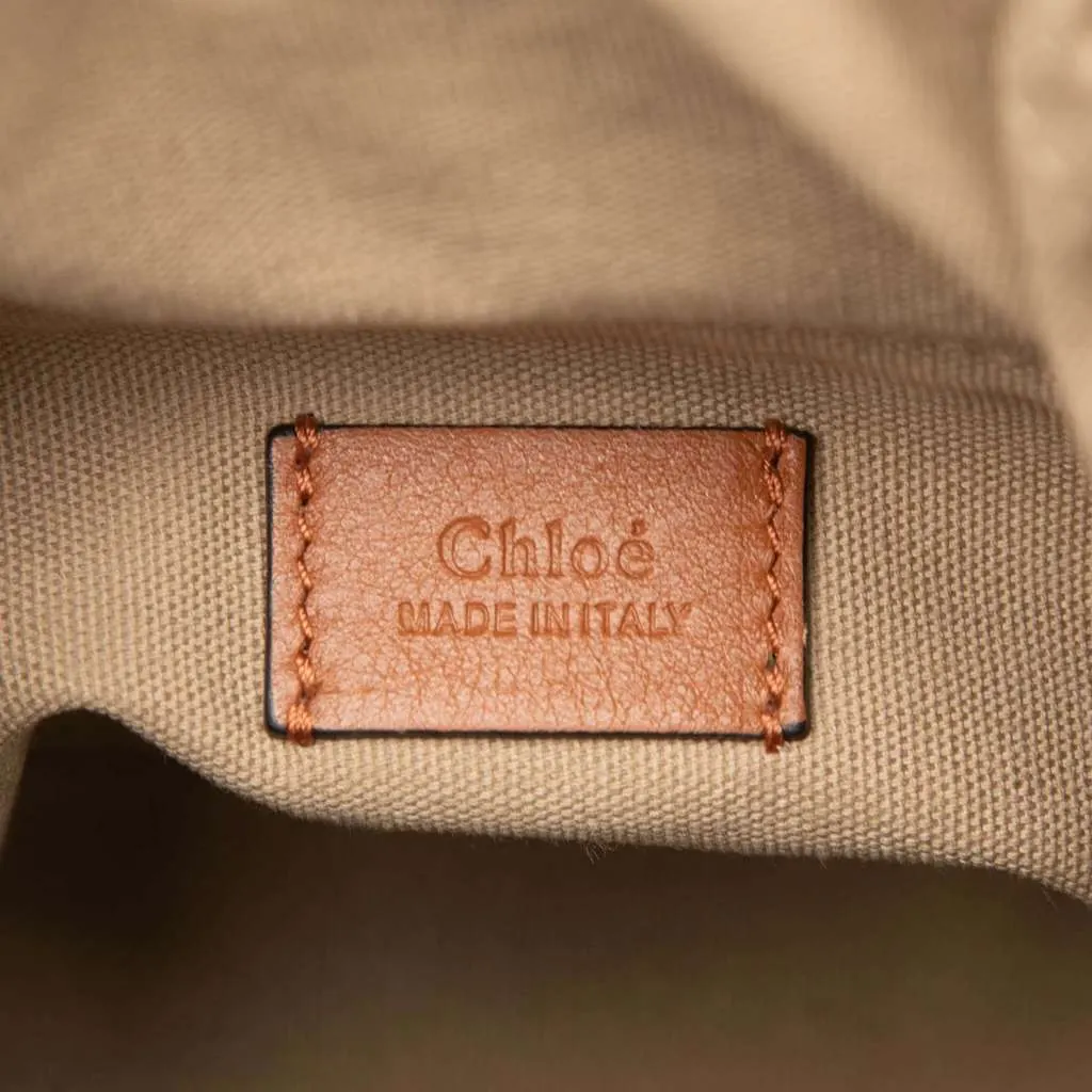 Chloé Mini Patent Roy Bucket Bag Brown Leather Good - Box View