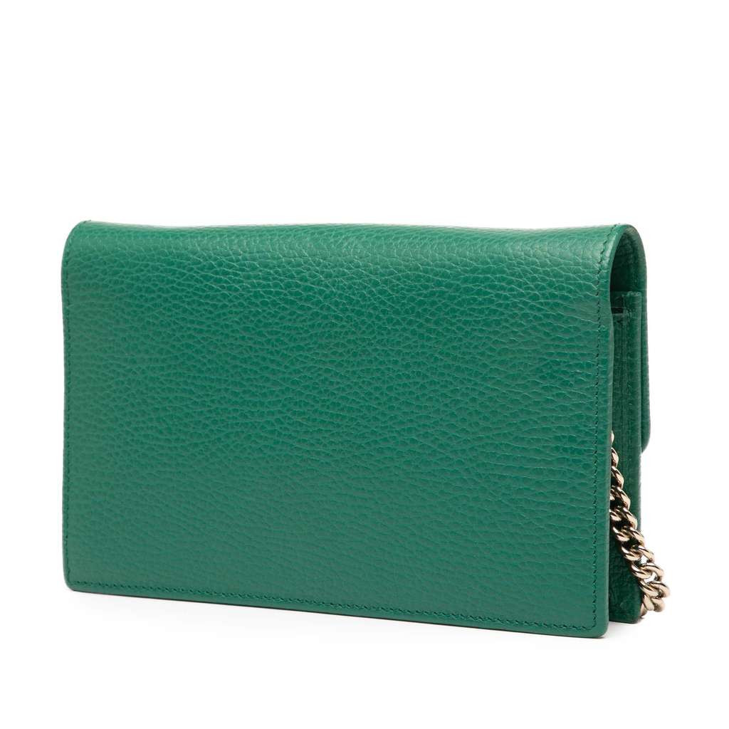 Gucci Interlocking G Dollar Calfskin Wallet on Chain - 2