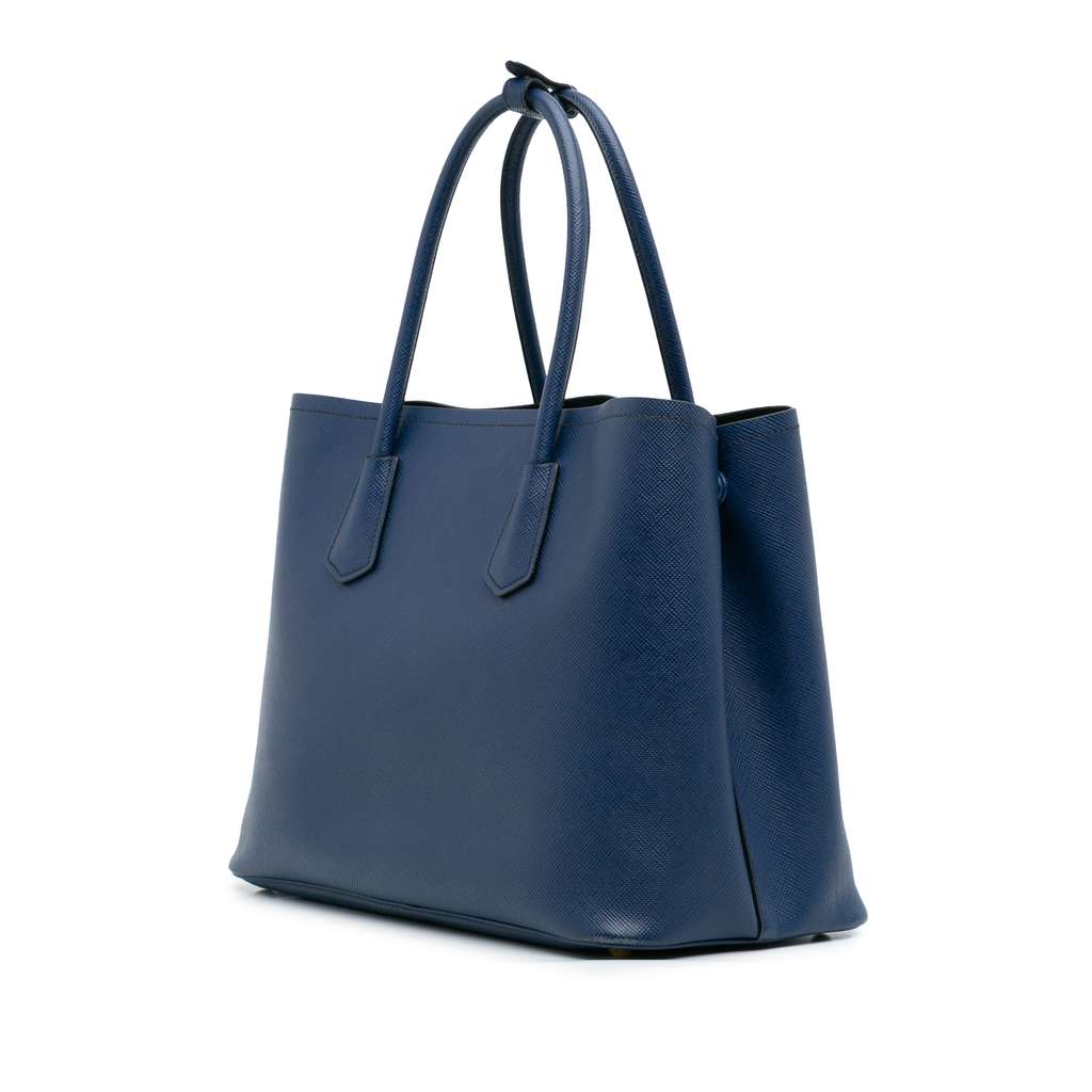 Prada Large Saffiano Cuir Double Satchel - 2