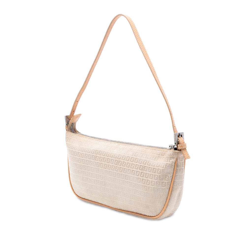 Fendi Micro Zucchino Canvas Shoulder Bag - 2