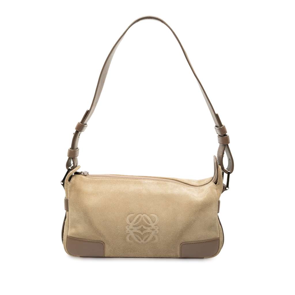 Loewe Suede Anagram Shoulder Bag