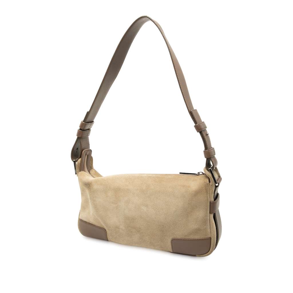 Loewe Suede Anagram Shoulder Bag - 2