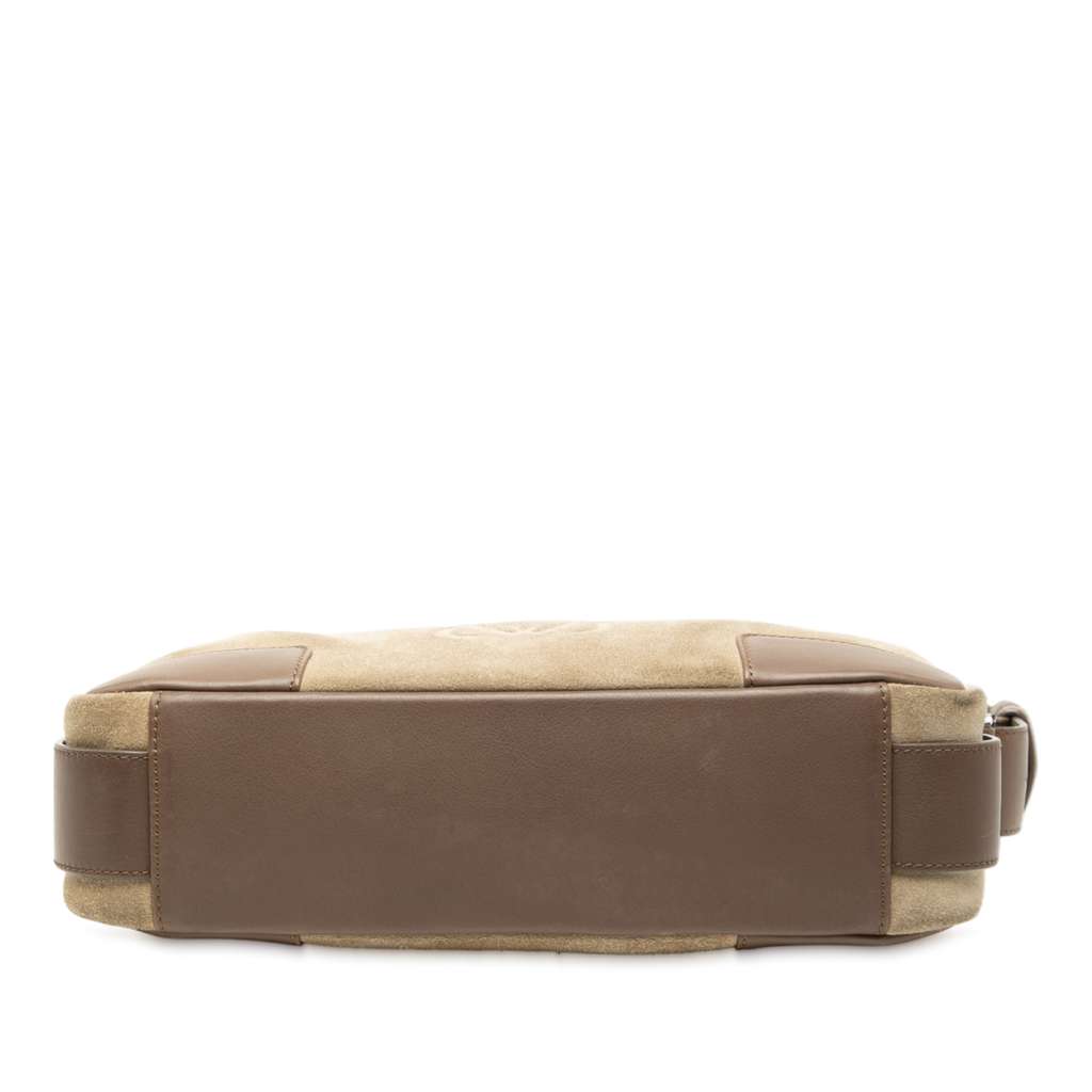 Loewe Suede Anagram Shoulder Bag - 3