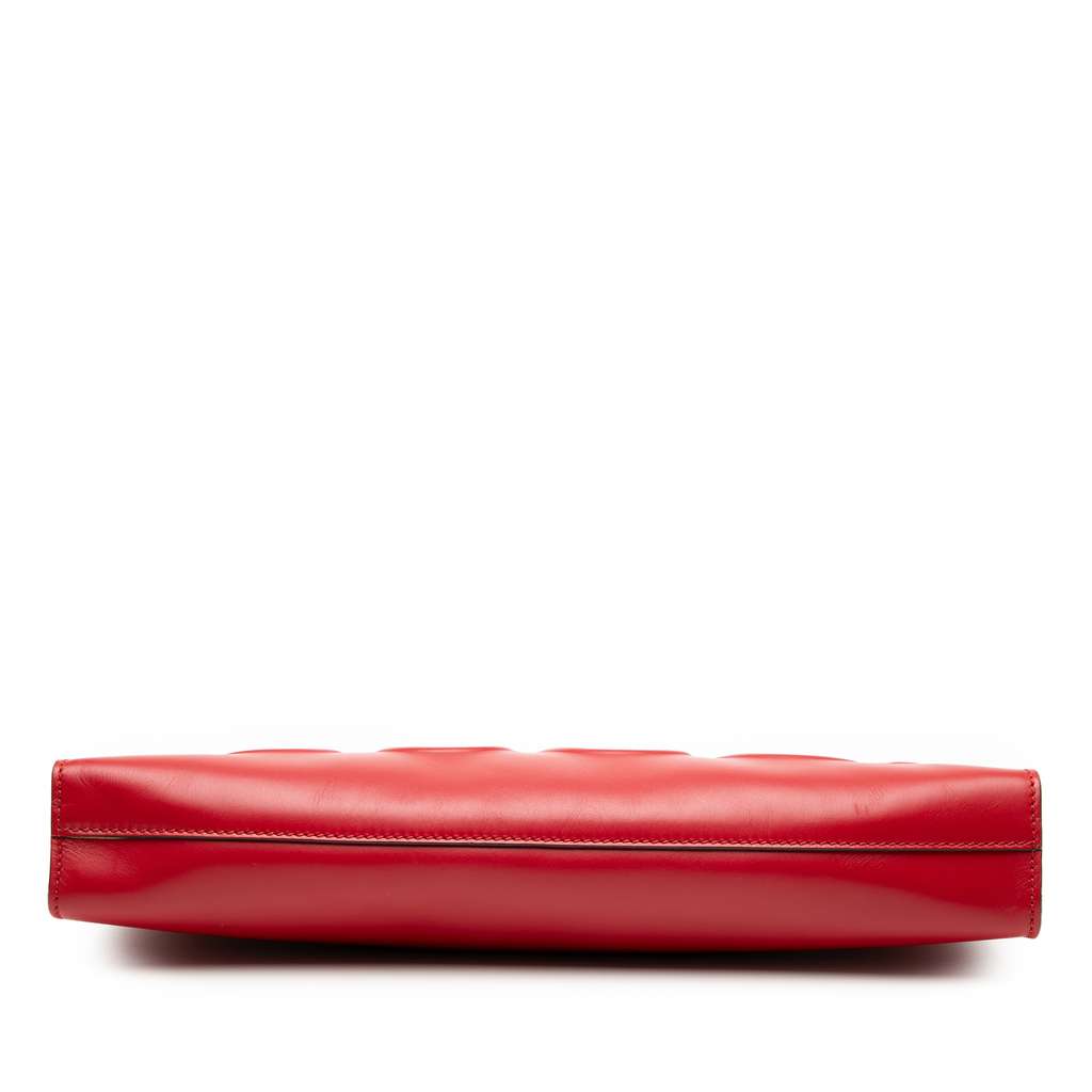 Gucci Embossed Leather Logo Clutch - 3