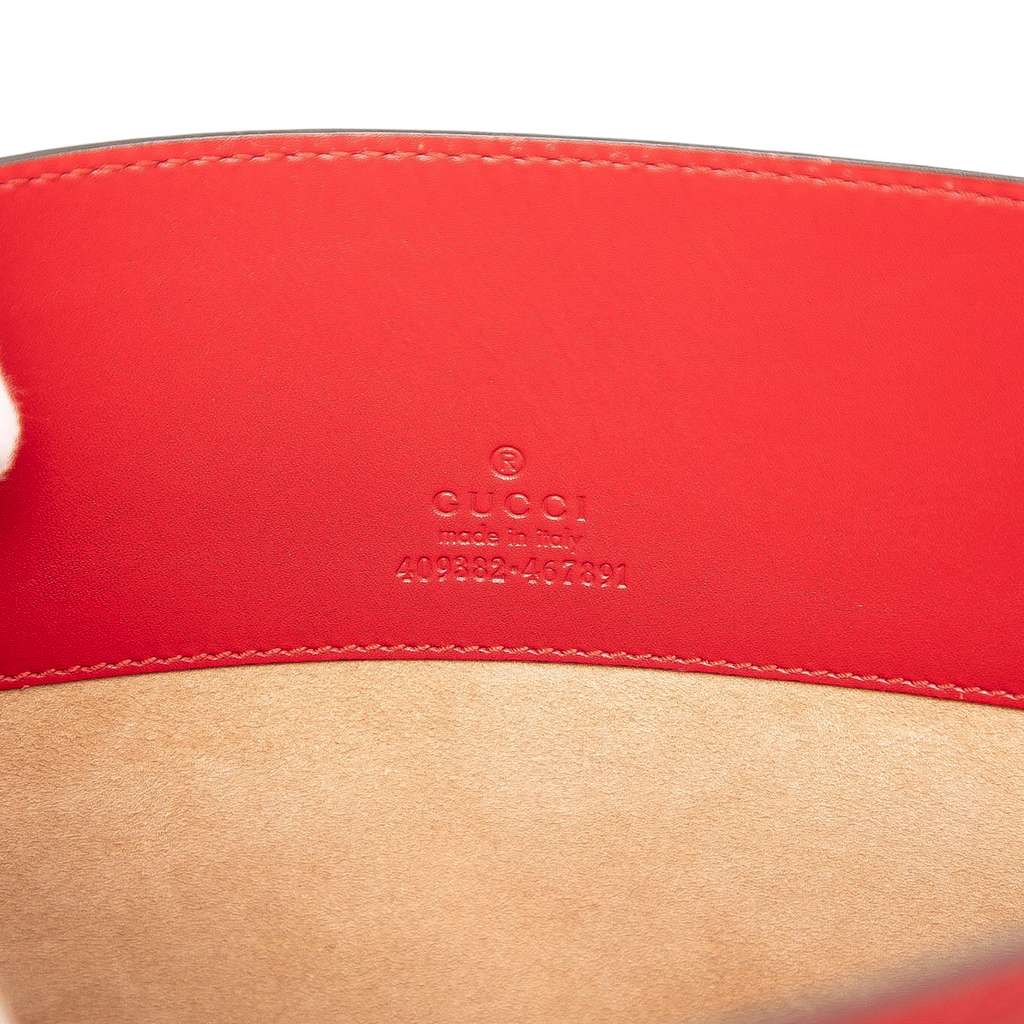 Gucci Embossed Leather Logo Clutch - 5