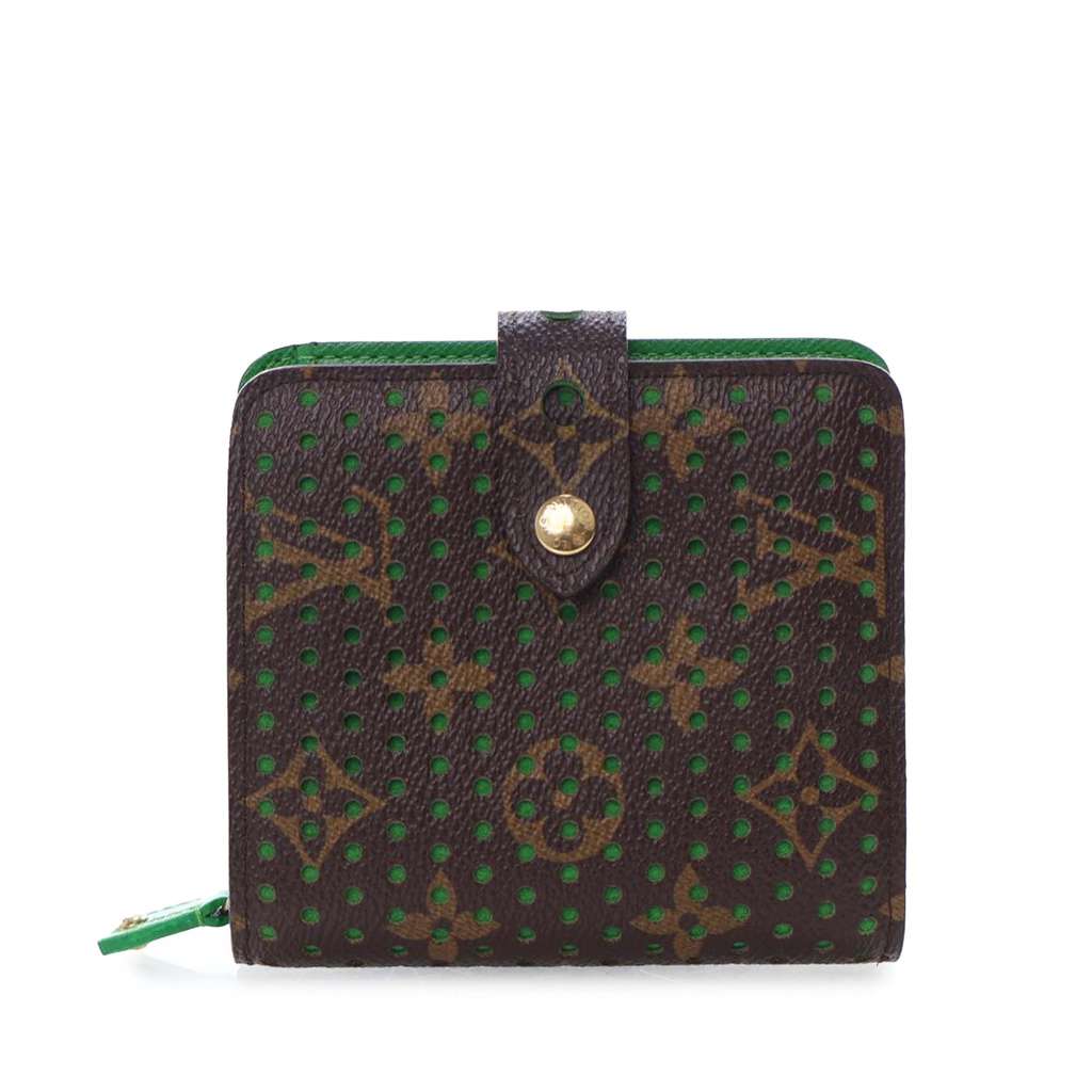 Louis Vuitton Monogram Perforated Compact Zipped Wallet