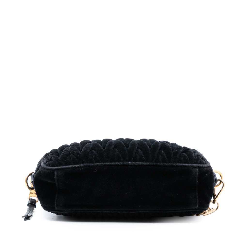 Miu Miu Matelasse Velvet Camera Crossbody - 3