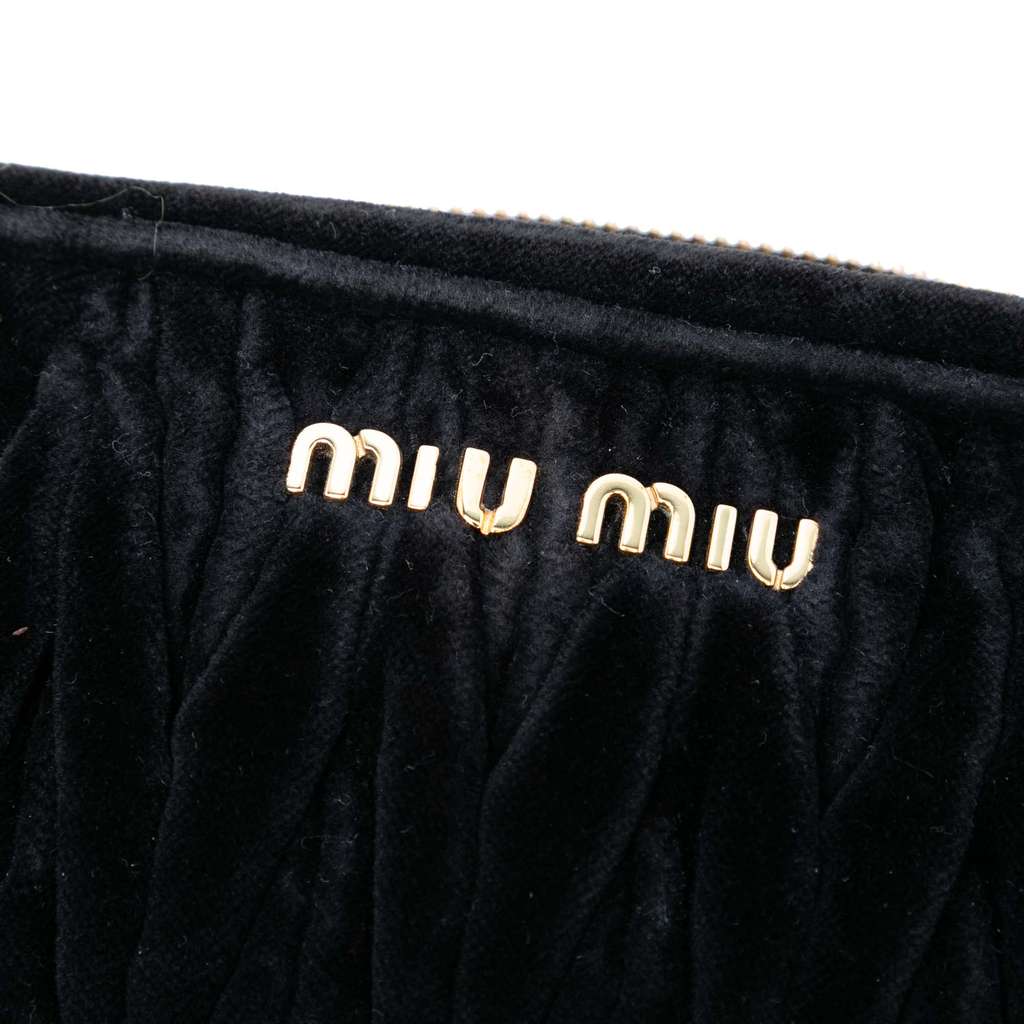 Miu Miu Matelasse Velvet Camera Crossbody - 5