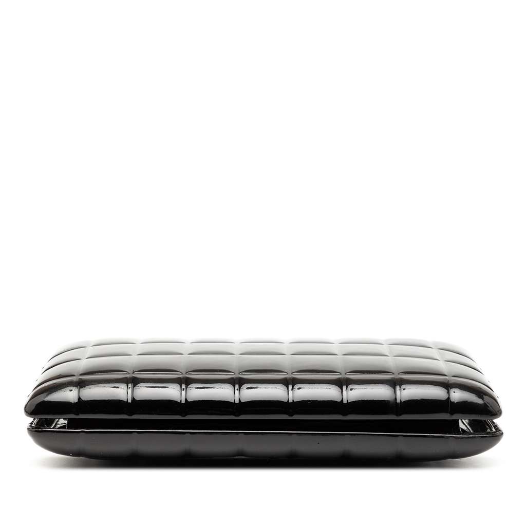 Chanel CC Chocolate Bar Patent Frame Clutch - 3