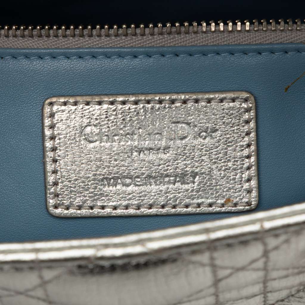Dior Small Metallic Grained Calfskin Cannage My ABCDior Lady Dior - 5