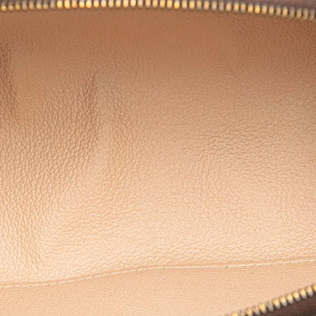 Louis Vuitton Monogram Trousse Demi Ronde Cosmetic Pouch Brown Canvas Good - Model View