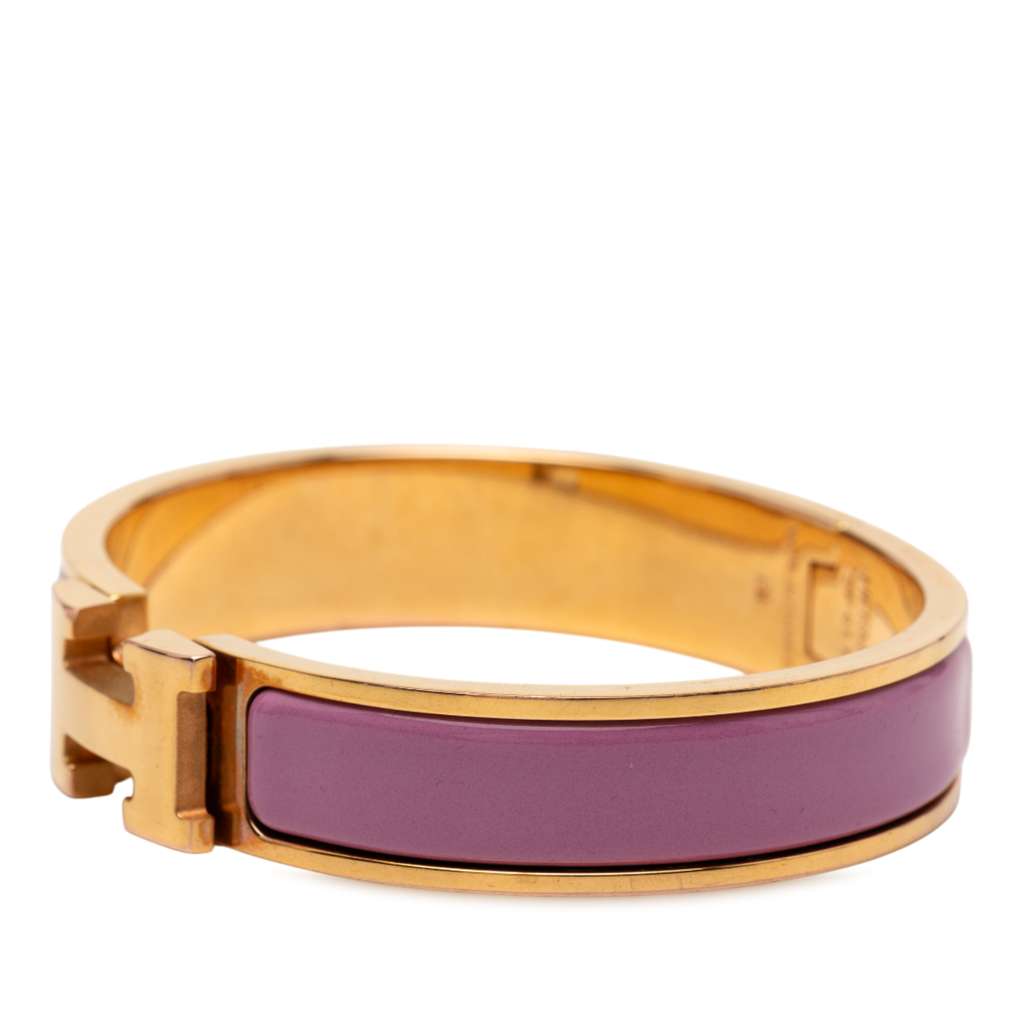 Hermès Narrow Enamel Clic H Bracelet PM - 2