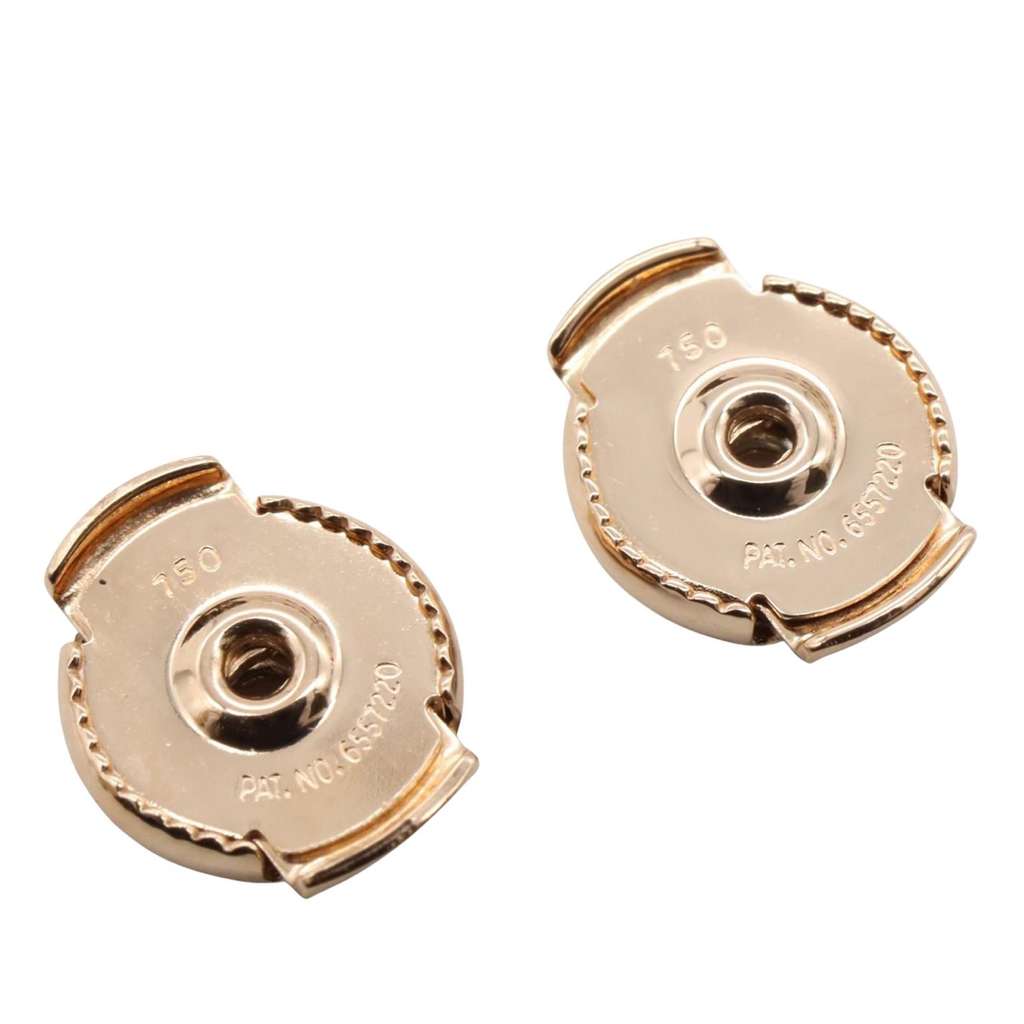 Hermès Very Small 18K Rose Gold Ex-Libris Earrings - 4