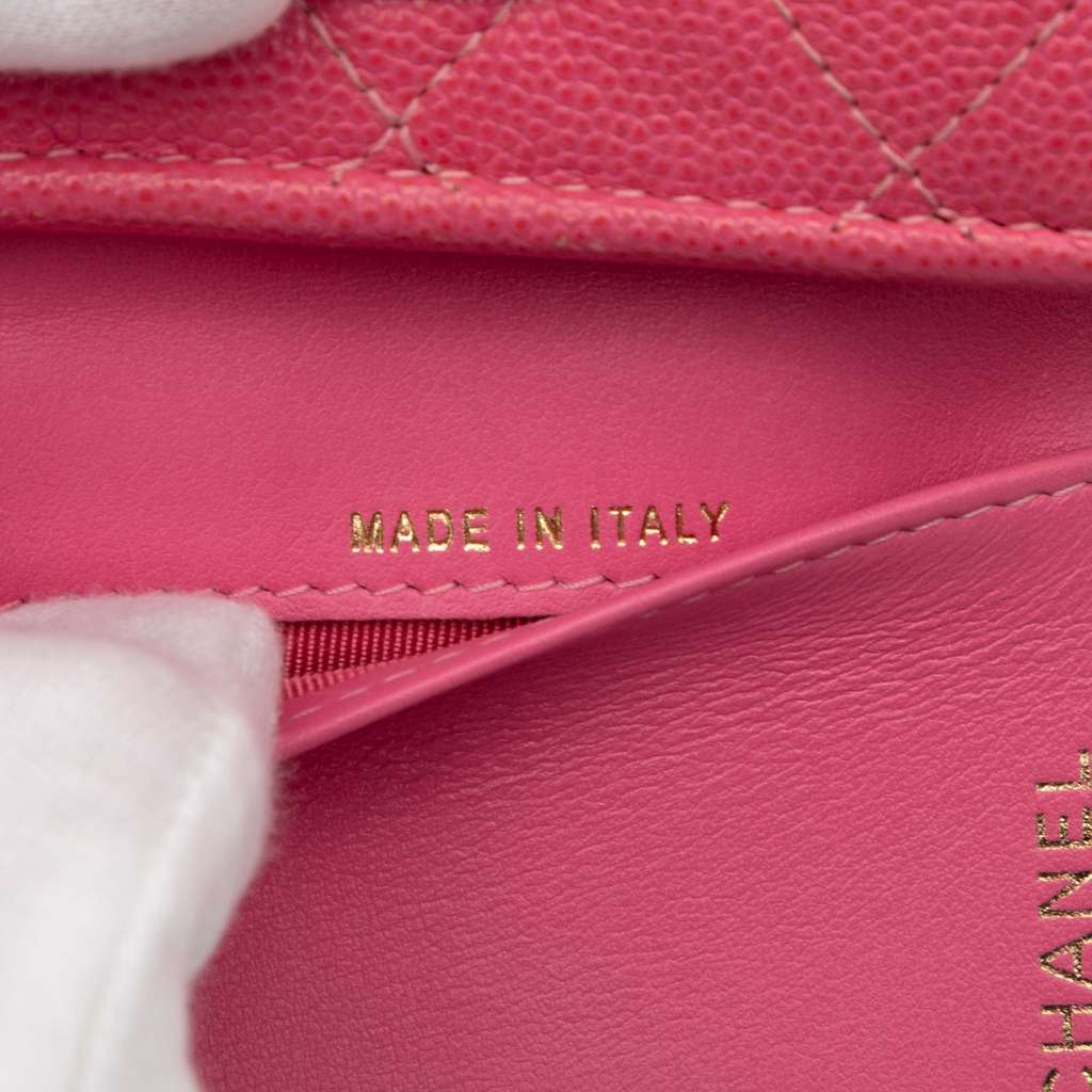 Chanel CC Quilted Caviar Compact Flap Wallet - 5