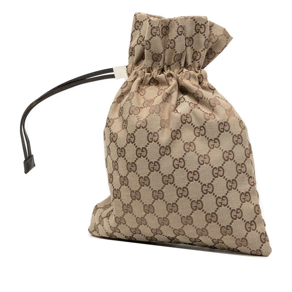 Gucci GG Canvas Drawstring Pouch - 2