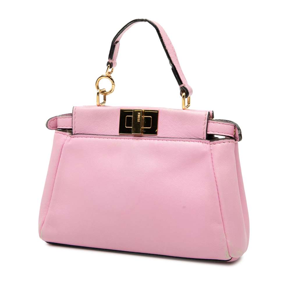Fendi Micro Leather Peekaboo Satchel - 2