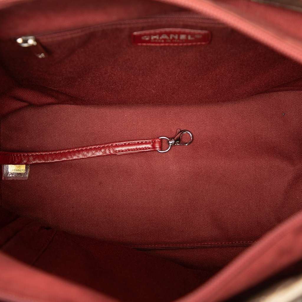 Chanel Large Aged Calfskin Cotton Club Tote - 4