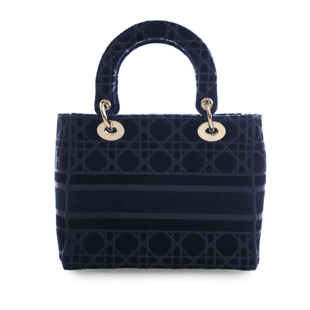 Dior Medium Velvet Cannage Lady D Lite - 4