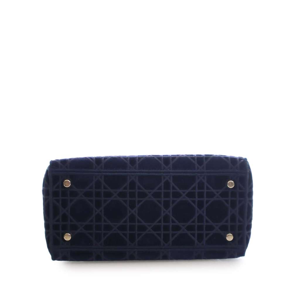 Dior Medium Velvet Cannage Lady D Lite - 5