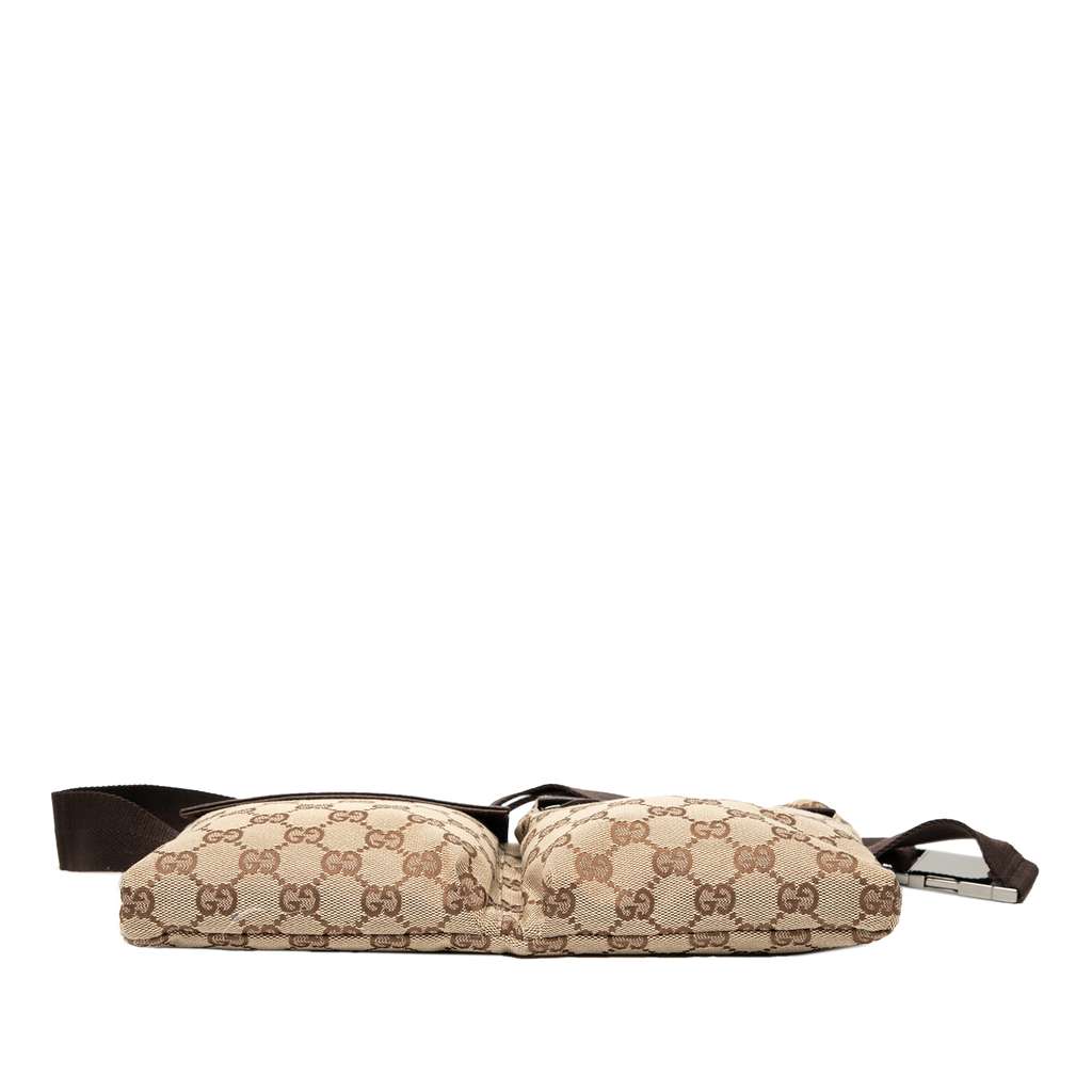 Gucci GG Canvas Double Pocket Belt Bag - 3