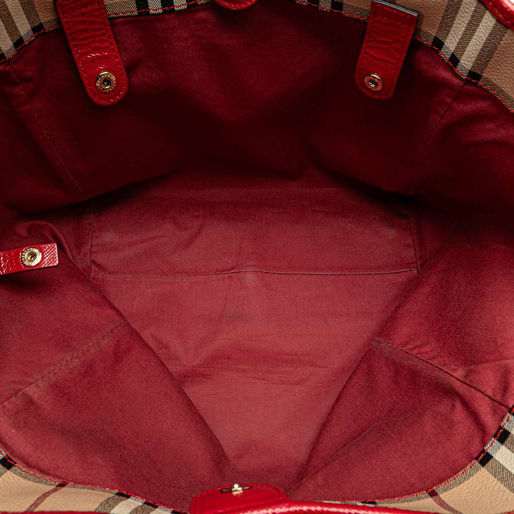 Burberry Small Haymarket Check Coated Canvas Canterbury Tote - 4
