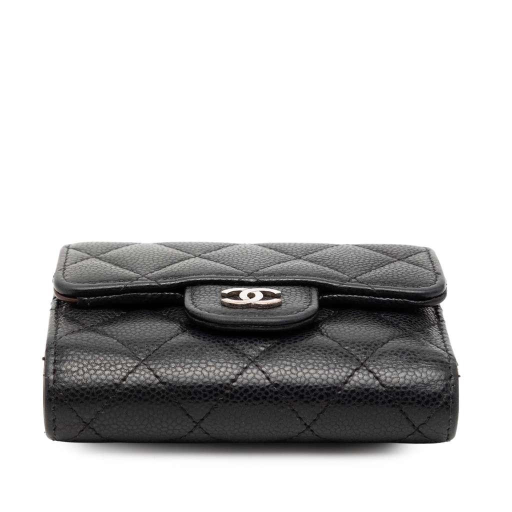 Chanel Classic Caviar Trifold Flap Wallet - 3