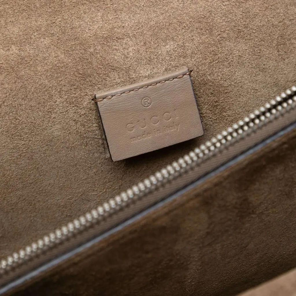 Gucci Medium GG Supreme Dionysus Shoulder Bag Brown Canvas Good - Box View