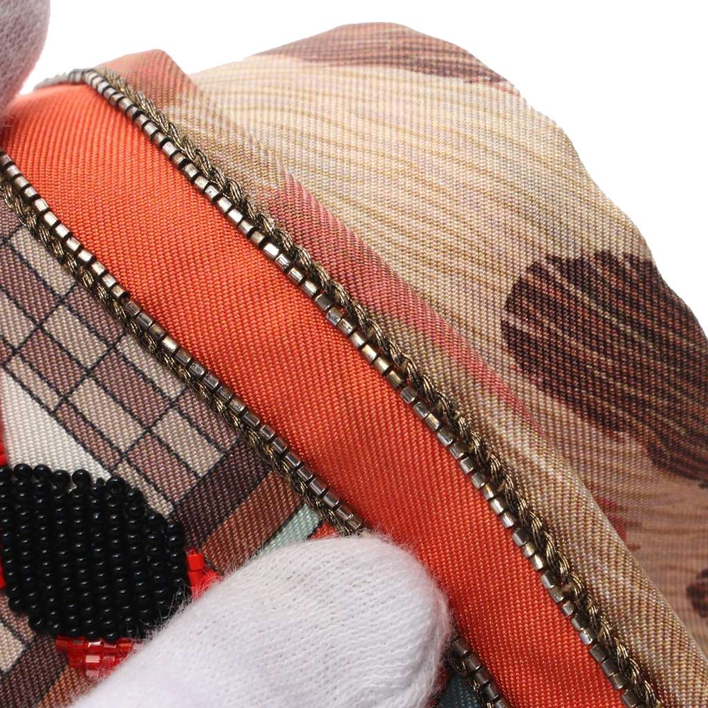 Hermès Beaded Pelages et Camouflage Precieux Silk Twilly Scarf - 4