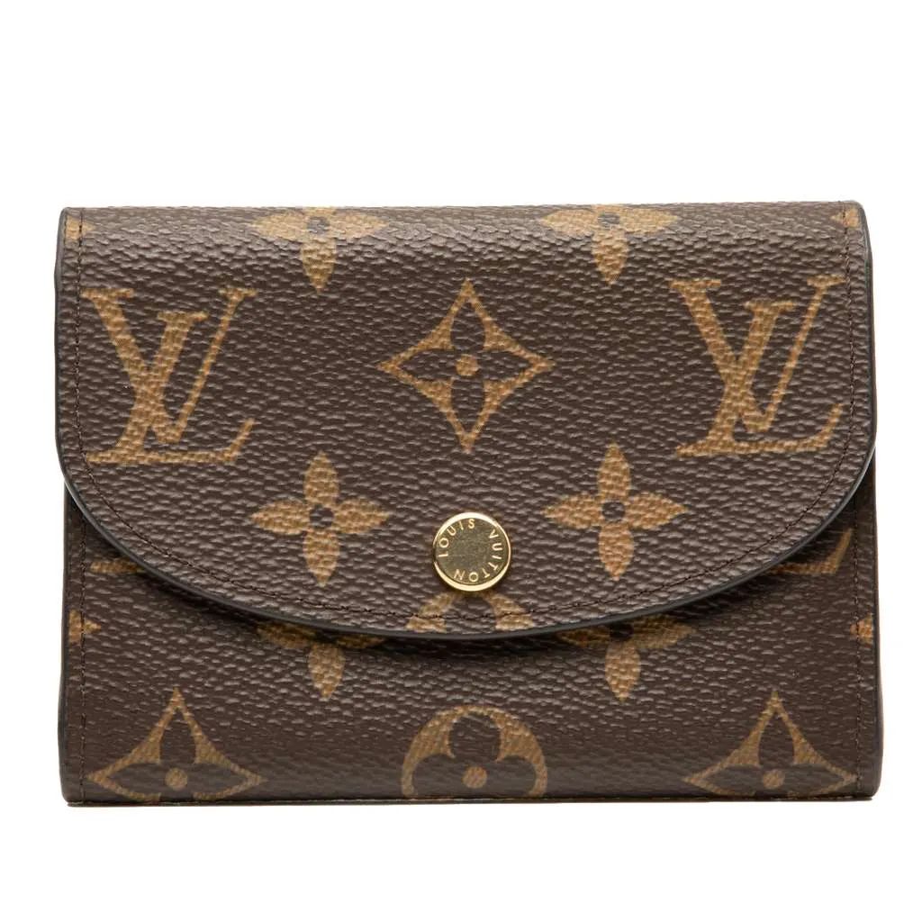 Louis Vuitton Monogram Rosalie Coin Purse Brown Good - Front View